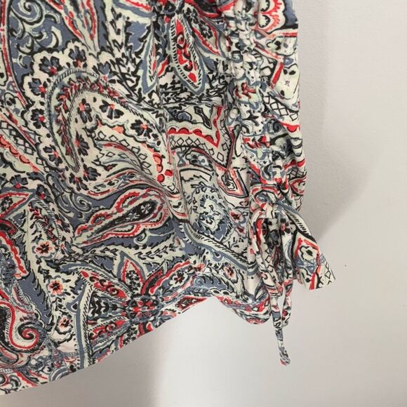 T by Talbots | Women’s Red/White/Blue Paisley Print Sleeveless Dress Sundress M - Picture 12 of 13
